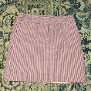 Red and white Loft Skirt, this is beautiful on!